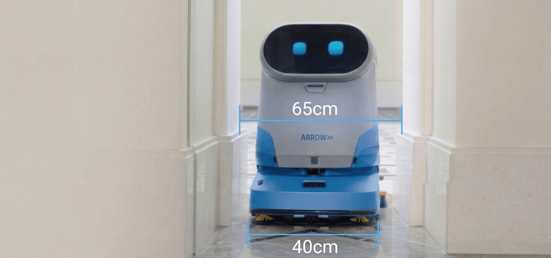 Dimensiones del robot de limpieza ARROW